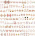 JJG Wholesales 80pcs(40PAIRS) Assorted Gold Plated PINK Theme Enamel Dainty Dangle Pendants Charms for Earrings Jewelry Making Necklace Bracelet C...