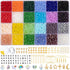 Xilitata 2400Pcs 4mm Faceted Beads for Jewelry Making Crystal beads Faceted Jewelry Beads for Friendship Bracelet Making Kit Craft Beads with Char...