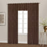 Starburst Window Curtain Panel, 54 by 63-Inch, Chocolate...