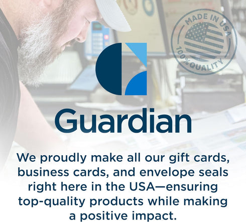 Guardian Gift Card Envelopes with Clear Window, Pack of 100 Blank Small Envelopes for Gift Cards, Business Cards, Key Cards, and More, 2 ½ Inches ...