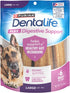Dentalife Purina Plus Digestive Support Chicken and Pumpkin Flavor Large Dog Dental Chews - 6 ct. Pouch...