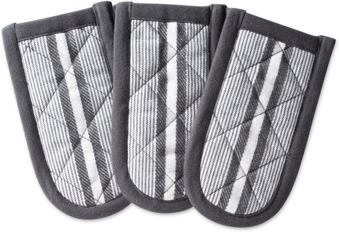 DII Double Strip Chef Kitchen Cooking & Baking Collection, Pan Handle Set, 6x3, Mineral Gray, 3 Piece...