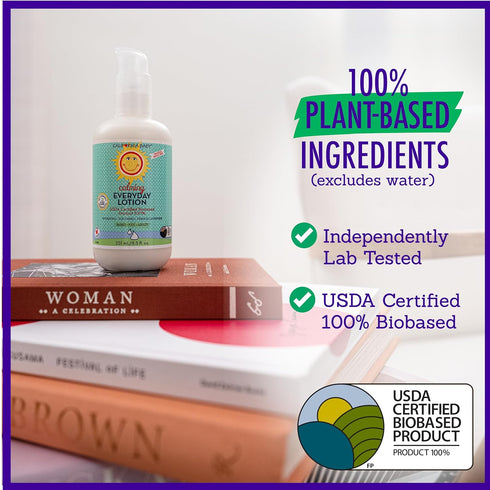 California Baby Calming Lotion | 100% Plant-Based | Soothing Baby Lotion for Sensitive Skin | Lavender Kids Lotion | Allergy Friendly | Organic Ca...