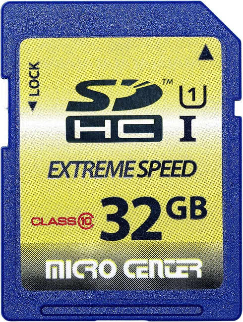 32GB Class 10 SDHC Flash Memory Card Full Size SD Card USH-I U1 Trail Camera Memory Card by Micro Center...