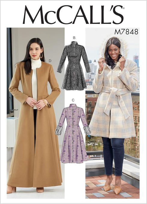McCall Pattern McCall's Women's Winter Coat, Sizes 8-16 Sewing Pattern, 8-10-12-14-16...