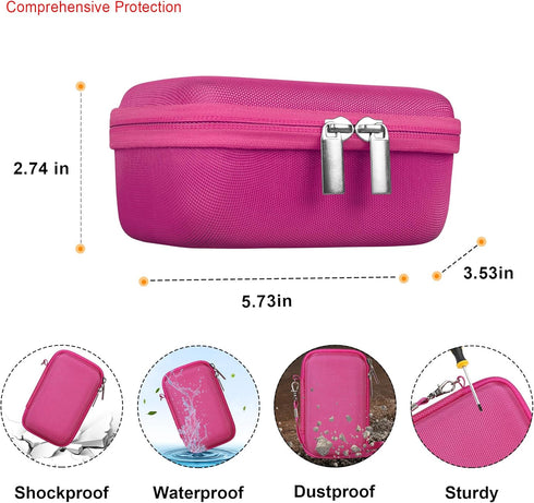 Carrying Case for Panasonic Lumix LX10/ LX100/ ZS60/ ZS70/ ZS80/ ZS200/ ZS100 4K Digital Camera, Vlogging Camera Travel Bag Storage Cover, Mesh Po...