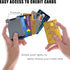 Tactical Wallet, Carbon Fiber Wallet, Money Clip, RFID Blocking Technology with Clear ID Window Holder, Men's Slim Aluminum Holder Pocket Cash Cre...