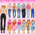 15 Set Doll Clothes for 11.5 Inch Doll Include 2 Sequins Dresses 6 Outfits Tops and Pant/Short/Skirts 7 Fashion Dresses for 11.5 Inch Fashion Doll...