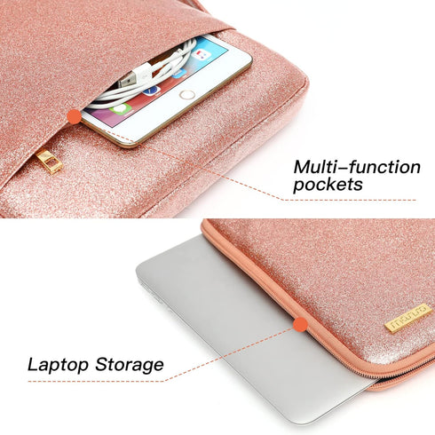 MOSISO Laptop Sleeve Compatible with MacBook Air 13 M2 M1 2023-2018 / Pro 13 M2 M1 2023-2016, Surface Pro 8/7/6/X/5/4/3, 12.9 iPad Pro, Waterproof...
