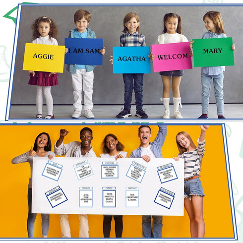 PerKoop 36 Sheets Science Fair Board Supplies 24 Self Adhesive Presentation Science Subtitles 4 Science Fair Project Titles 8 Personalized Letter ...