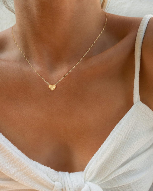 Heart Necklaces for Women, Dainty 14k Gold Necklace Silver Heart Necklace Simple Choker Necklaces for Women Trendy Jewelry Cute Gifts...
