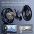 Portable Fan, 4200mAh Battery Operated Fan, 5 Speeds Personal Fan with Base, Digital Display, 180° Ajustable Lash Fan Makeup Fan for Women, Handhe...