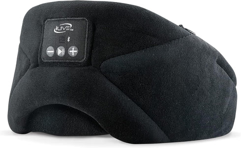 iLive Bluetooth Wireless Sleep Mask Headphones, Adjustable Headband, Carry Pouch Included, Black (IAHB31B)......
