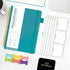 Regolden-Book Spiral Ruled Notebook, Ruled Lined Hardcover Journal for Note Taking (Teal, Dotted)...