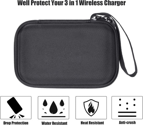 Aenllosi Hard Carrying Case Replacement for UCOMX Nano 3 in 1 Foldable Wireless Charging Station (Black,Case Only)......