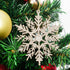 DearHouse 36Pcs Christmas Glitter Snowflake Ornaments Clearance, 4 Inch Plastic Snowflake Christmas Tree Ornaments for Winter Wonderland Christmas...