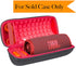 co2CREA Hard Travel Case for replacement for JBL Charge 4 / replacement for JBL Charge 5 Waterproof Bluetooth Speaker (Outside Black and Inside Re...