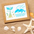 80 Pcs 5 x 5 Inch Stencils for Painting on Wood, Reusable Sea Ocean Creatures Stencils Mermaid Stencils Dolphin Shark Plastic Stencils DIY Craft T...