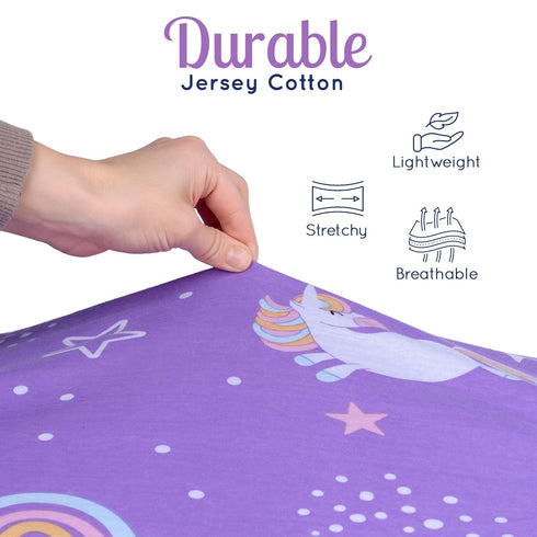 GROW WILD Changing Pad Cover 3 Pack | Soft & Stretchy Jersey Cotton | Baby Changing Table Pad Cover | Diaper Changing Pad Covers for Girls and Boy...