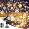 Snow Projector Lights, Christmas Snowflake Night Projection Lamp, IP65 Waterproof Outdoor LED Snow Spotlight for Halloween Holiday Party Home Deco...