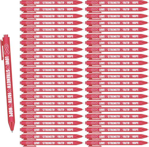 Red Ribbon Pens AIDS Day Heart Disease Awareness Pen Red Ribbon Week Supplies Bulk...