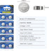377 SR626SW Watch Battery LR626 376 V377 377a AG4 1.55V Silver Oxide Battery for Calculator Watch Clock Laser Button battery 40 Pack...