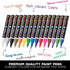 Paint pens for rock painting - Wood, Glass, Metal and Ceramic Works on almost all surfaces set of 15 Vibrant Medium tip Oil Paint Marker Pens, Qui...