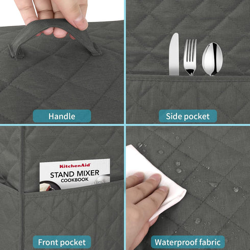 Kitchen Blender Dust Cover,Blender Covers Compatible with Ninja Foodi Blender,Blender Covers For kitchen Appliance Covers,Blender Cover with Acces...