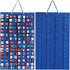 Hanging Storage Organizer for Toy Cars Felt Display Case Hold Up 60 Toy Cars (Without Accessories)(Blue)...
