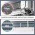 3 Pcs Air Conditioner Condenser Fin Cleaning Brush, Includes Stainless Steel Straighten Coil Comb Brush, Refrigerator Coil Cleaner Brush and Whisk...