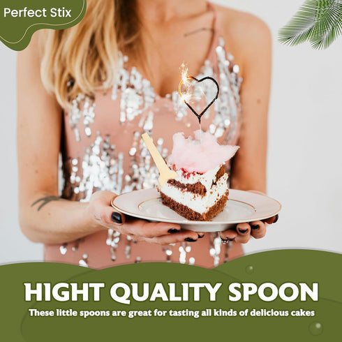 2.75" Disposable Wooden Taster and Sampling Spoons - Pack of 300ct...