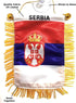 Serbia Serbian flags for cars accessory sticker decals small mini banners design window rearview mirror style accessories homes windows STICKS to ...