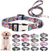 Puppy Collar and Leash Set for Daily Outdoor Walking Running Training, Design for Extra Small Boys Girls Dogs Cats Pets, (Colorful Daisies M)...