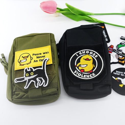 Funny Patches, Tactical Military Morale Patch with Hook Fastener Backing, Cute Applique Accessories for Backpacks, Jackets, Jeans, Hats, Vests (9 ...
