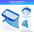 Swimming Pool Leaf Skimmer Net, Reinforced Frame Deep Rake Pool Cleaning Net without Pole, Larger Capacity Fine Pool Nets for Cleaning, Easy Scoop...
