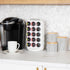 Mind Reader Single Serve Coffee Pod Carousel, 30 Pod Capacity, Countertop Organizer, 6.75"L x 6.25"W x 12.5"H, White...