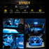YM E-Bright T10 194 Led Bulb 168 W5W 2825 LED Light for Car Interior Lights Dome Map Trunk Dashboard Bulb License Plate Light 5050 5SMD DC 12V Ice...