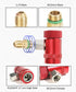 Set of 2 R1234yf Adapter,High/Low Side R1234yf Manual Couplers Connector Adapters,Car Accessories Adjustable AC R1234YF Adapters Kit for Air Condi...
