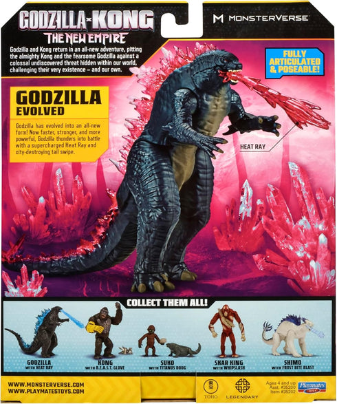 Godzilla x Kong 6" Godzilla Evolved (w/Heat Ray) by Playmates Toys...
