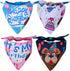 Large Spring Dog Bandanas 4Pack,Dog Scarf,Dog Birthday Bandana,dog bandanas boygirl,Premium Durable Fabric,Adjustable Fit,Unique Shape,Provide Var...
