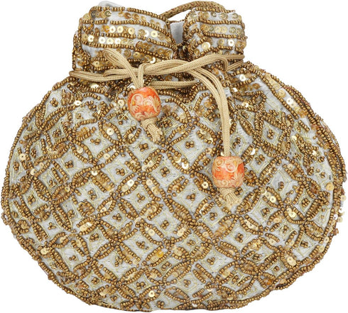 Indian sequence Potli Bag/wedding purse/jewelery purse for girls & women...