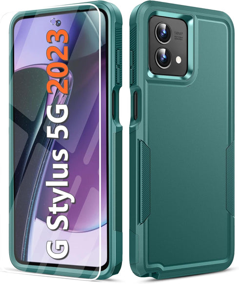 JXVM for Motorola Moto G-Stylus-5G-2023 Case: Military Grade Shockproof Rugged Protective Phone Cover, Sturdy Hybrid Dual Layer TPU Hard Shell Dro...