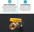 Eastman 5/8 Inch OD Flare x 3/4 Inch FIP Gas Ball Valve, Brass Connectors and Fittings for Natural Gas and Liquid Propane, 60005B...