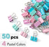Mr. Pen- Pastel Binder Clips, 50 Pack, 0.75 in, Pastel Color, Small Clips, Small Binder Clips, Paper Binder Clips, Binder Clips Small Size, Small ...