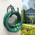 Wall-Mounted Black Hose Bracket Hose Hanger, Car Hose Holder, Carrier, Support for Garden Hose Hanger, Hose Holder Easily Holds 150 5/8’’ Hose - P...