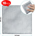 Niveaya 10 Pcs Multipurpose Dishwashing Rag for Wet and Dry Dish, 2024 New Dishwashing Net Mesh Cloth, Metal Cleaning Cloth for Kitchen Washing Di...