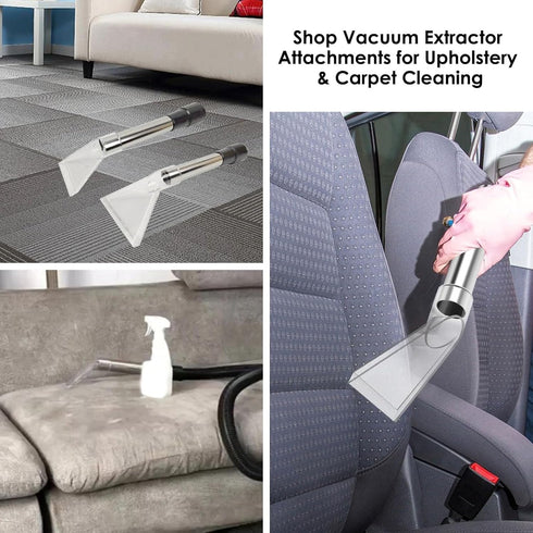 Universal Shop Vacuum Extractor Attachment for Carpet Cleaning & Car Detailing & Upholstery, Extractor Head for Shop Vac Attachment with 3 Vacuum ...