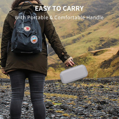 Hard Travel Carrying Case for Samsung The Freestyle Projector 1st / 2nd Gen 2023 Model, Portable Shockproof Storage Case with Mesh Pocket for Powe...