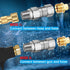 Boltigen Pressure Washer Swivel, 3/8 NPT Thread Pressure Washer Stainless Steel Swivel Joint Fittings, 360°Degree Kink Free Connector, 5000 PSI...