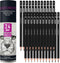 24 Pieces Graphite Sketching Pencil Set - Graphite Pencils(14B - 5H),Sketch Pencils,Drawing Pencils,Drafting Pencils,Art Pencils with 19 Grades - ...